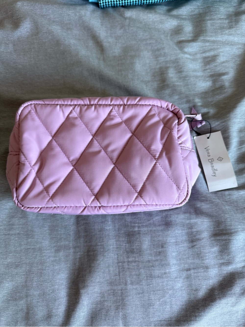 Vera Bradley Light Pink Quilted Cosmetic Case